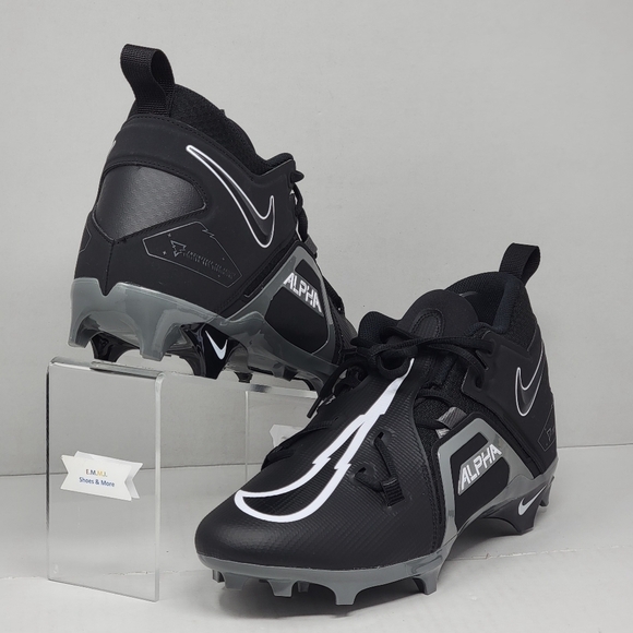 Nike Alpha Menace Pro 3 Shadow Black Iron Football Cleats CT6649-010 Men Size 13 main image 5